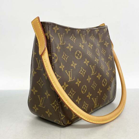 Louis Vuitton Monogram Looping MM Shoulder Bag M51146 Brown Women's